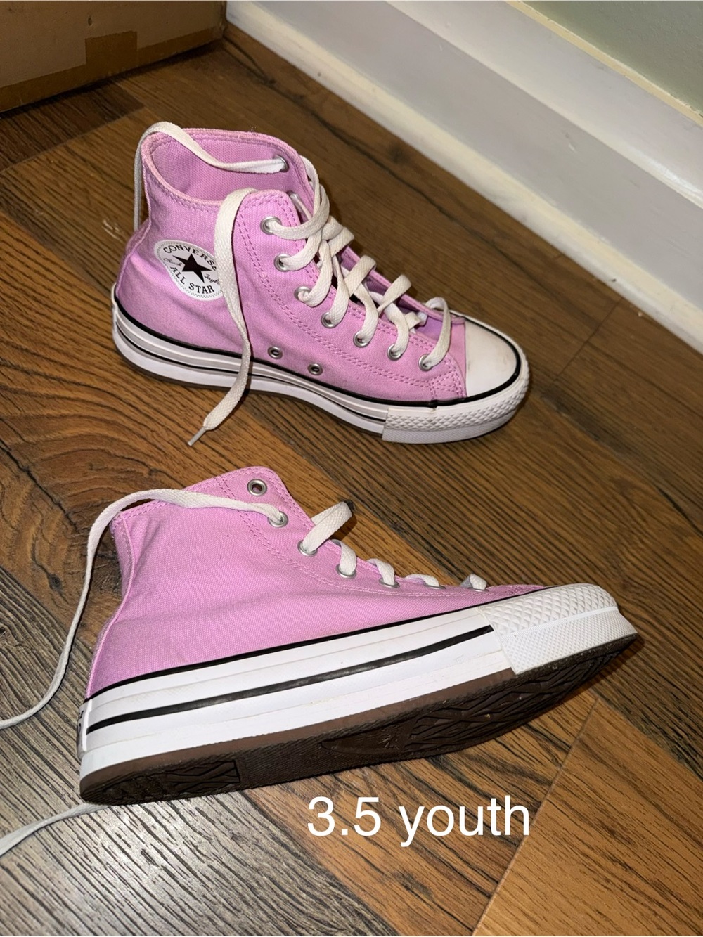 Converse Purple High-Top Youth Sneakers